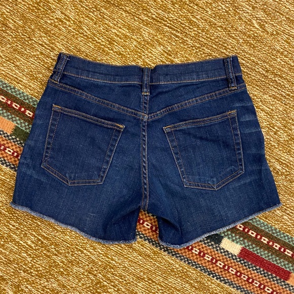 J Crew Denim Jean Shorts in Dark Von Wash - Picture 4 of 5